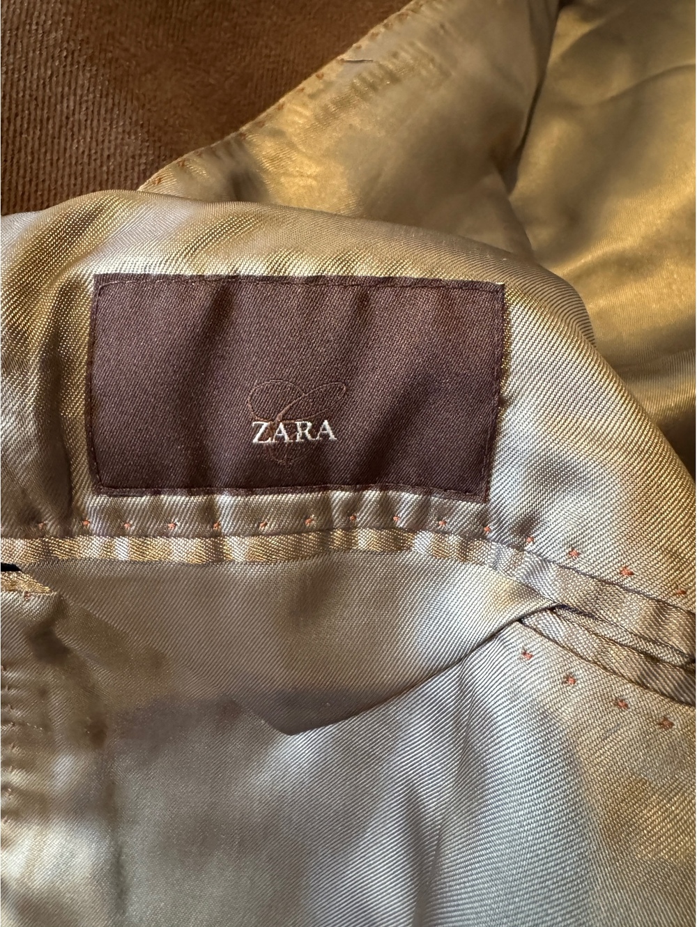 Vintage Zara Brushed Cotton Coat Medium - Picture 9 of 10